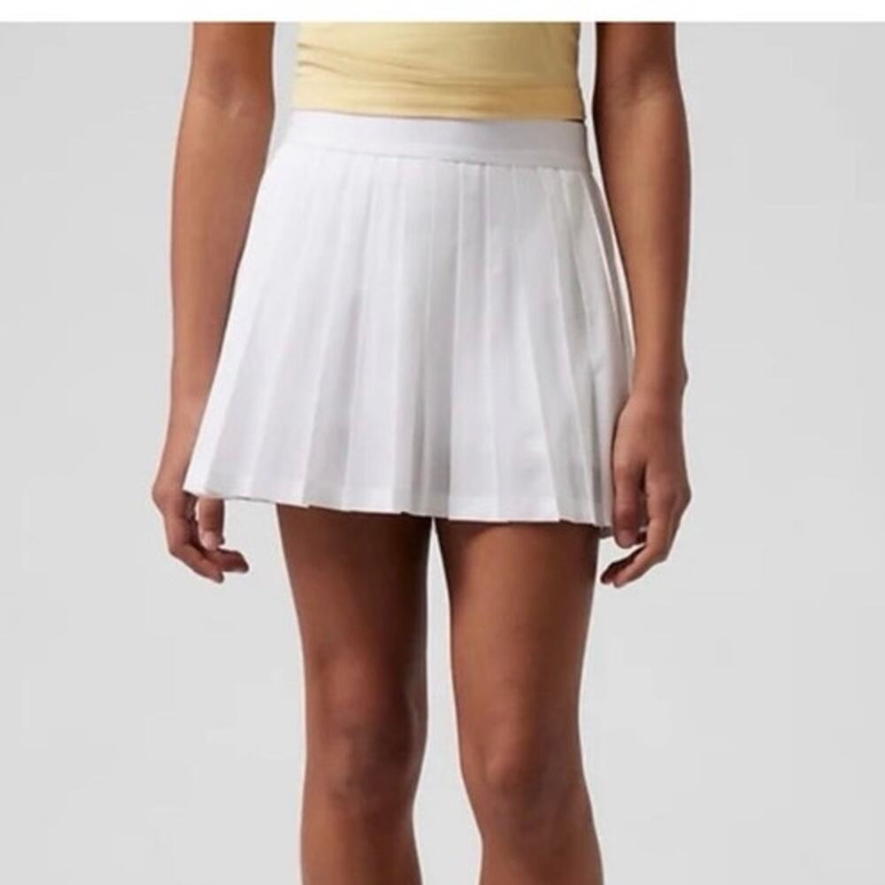 Athleta Girl New Pleat Perfect Skort White Size XL/14 EUC!